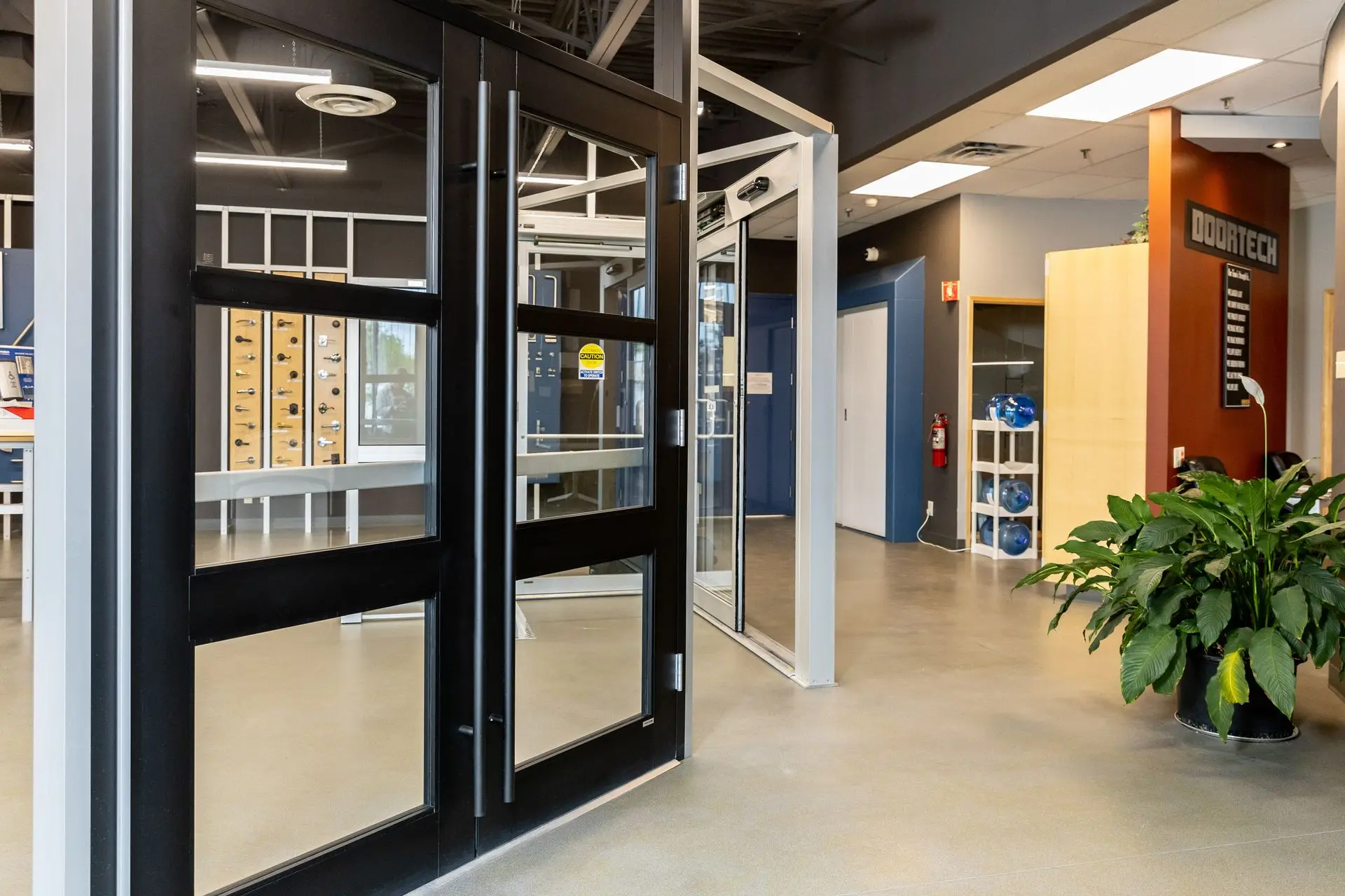 Variety of commercial aluminum doors