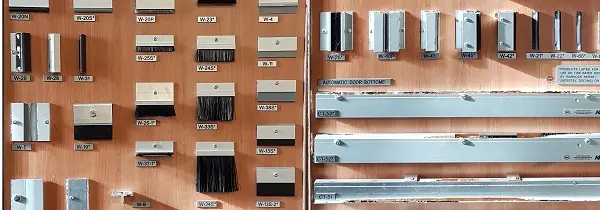 Various hardware products offered by The Window & Door Store