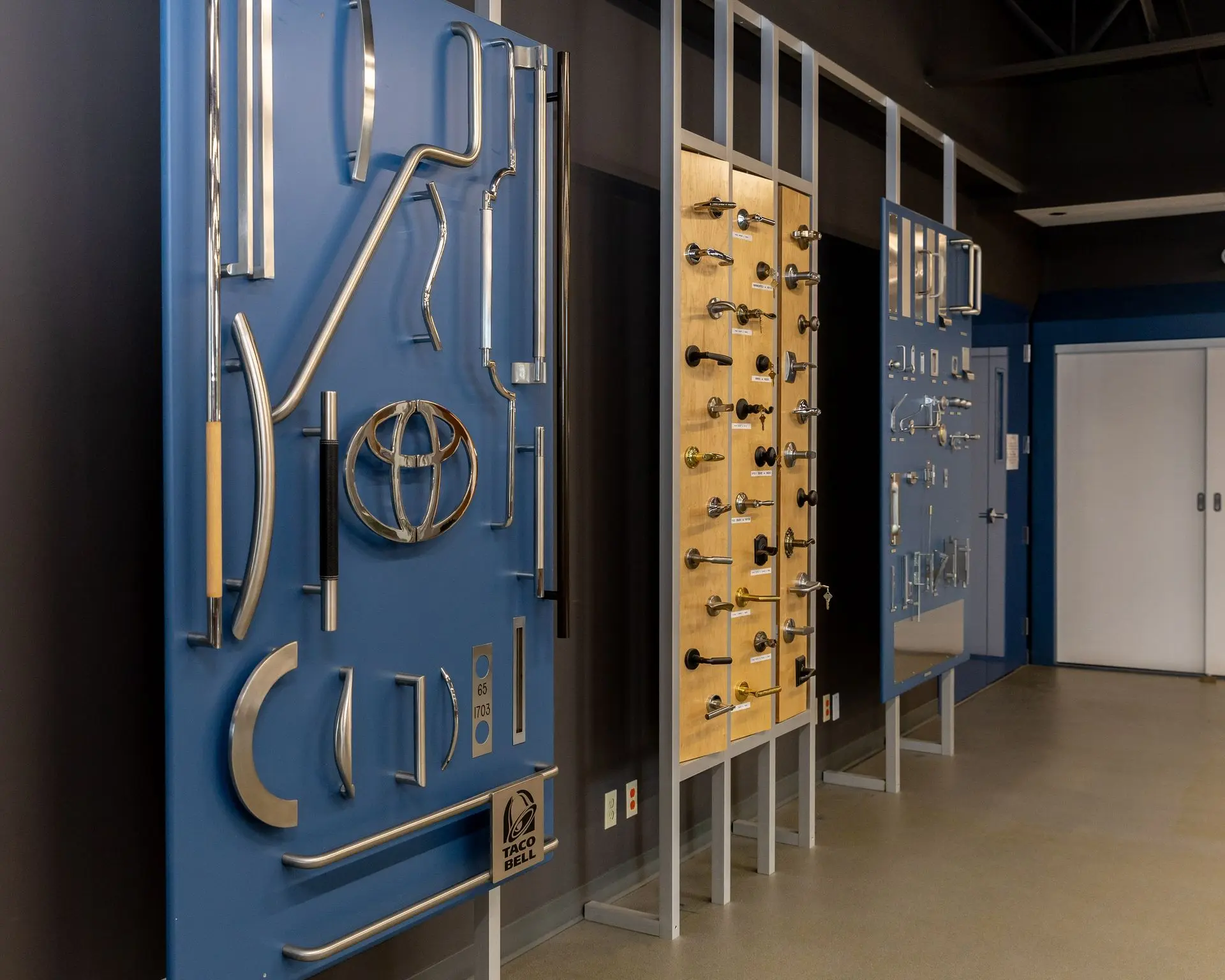 Various hardware products offered by The Window & Door Store