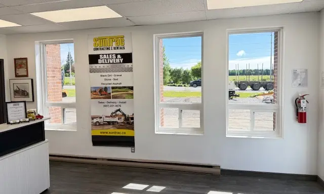 Commercial Window installed by The Window & Door Store in Fort Frances, Dryden, Kenora, and Sioux Lookout – professional commercial windows installation in Northwestern Ontario