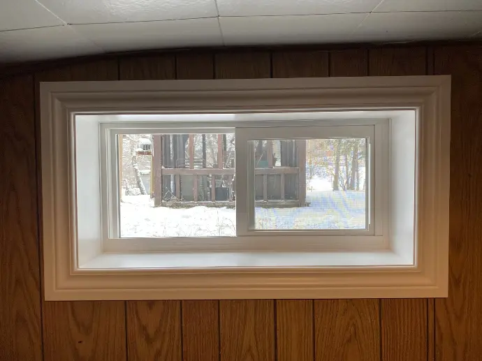 Single Slider Window, White Vinyl Window, Fort Frances, Kenora, Dryden, Sioux Lookout, Ontario, Canada, Northwestern Ontario, Installation, Supply