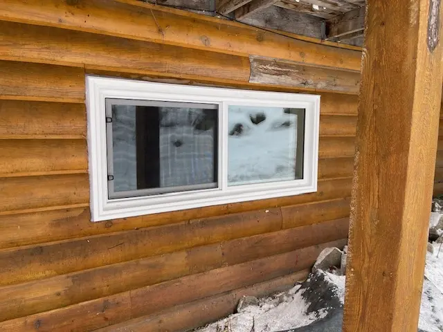 Single Slider Window, White Vinyl Window, Fort Frances, Kenora, Dryden, Sioux Lookout, Ontario, Canada, Northwestern Ontario, Installation, Supply