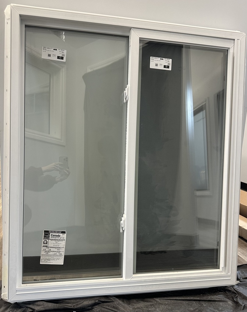 42" w x 48" - Premium 303 VS (3 1/4") Single Slider Lift Out, Dual Pane, Low E, Argon, Nailing Fin