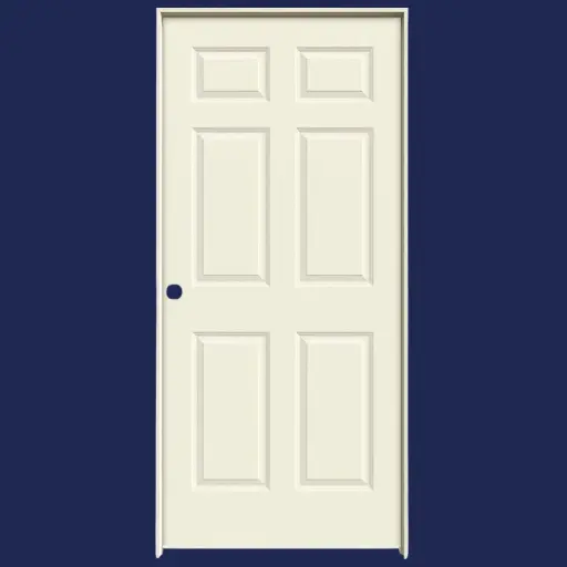 [49951] 36" w x 80" h - Jeldwen Kockdown Raised Panel Interior Door - Primed Colonist Textured Style, Hinges included