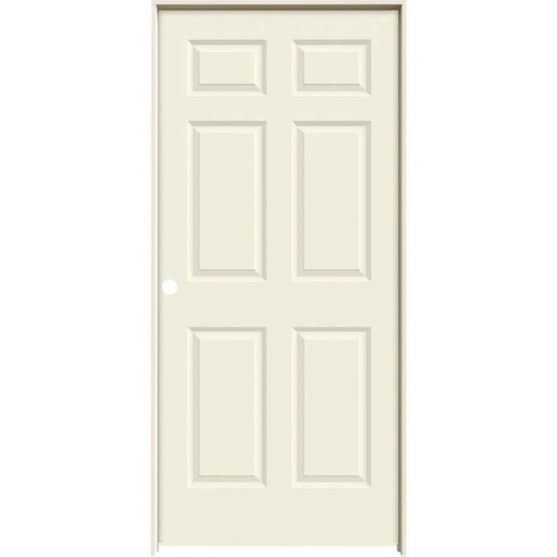 [49951] 36" w x 80" h - Jeldwen Kockdown Raised Panel Interior Door - Primed Colonist Textured Style, Hinges included