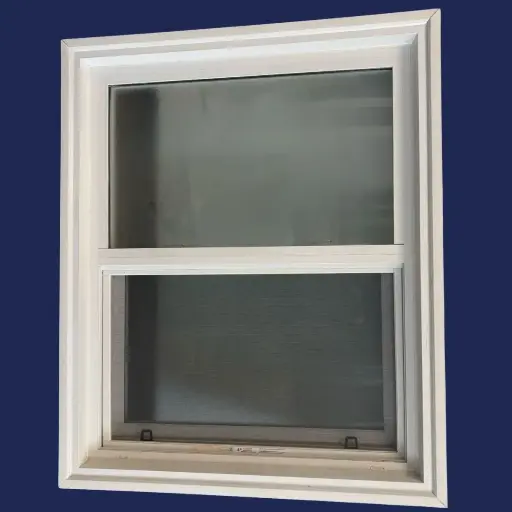 [3441PSH] 34 1/4" w x 41 3/8" h - 201VS Premium Single Hung, Triple Pane, Frosted, 2" Reno BM, 3/4" Return